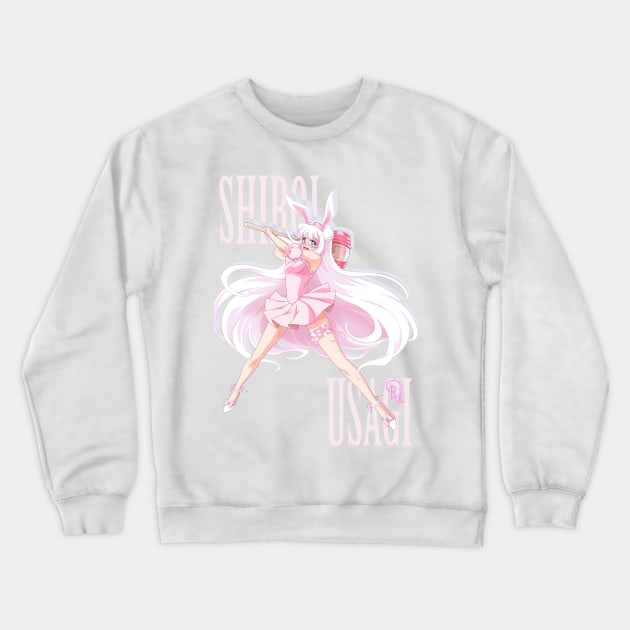 "Shiroi Usagi: Bunny Approved!" Crewneck Sweatshirt by PrincessSakuraSerenity